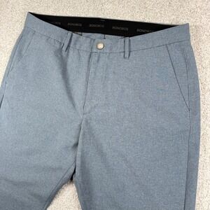 Bonobos Golf Pants Men 36x30 Blue Gray Athletic Fit Recycled Polyester GPT0923A
